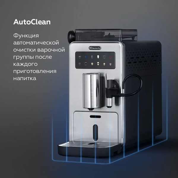 Кофемашина BQ CM9003 (сталь/черный)