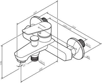 Смеситель AM.PM Crave F9C10000