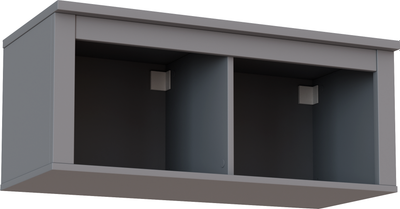 Полка-ячейка Mio Tesoro Сага навесная 2 секции - фото