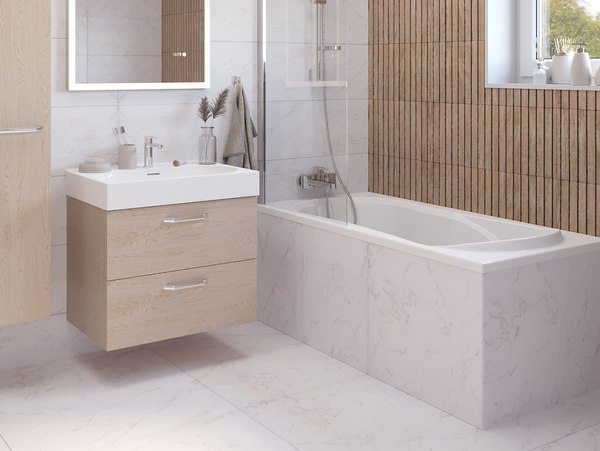 Ванна из искусственного мрамора Belux Элит 1500