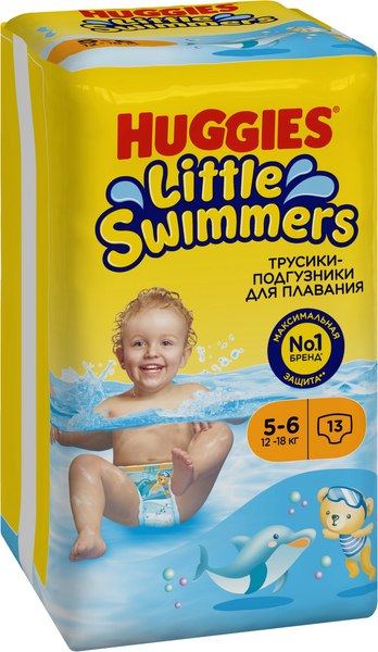 Подгузники-трусики детские Huggies Little Swimmers 5-6