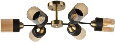 Потолочный светильник Mirastyle BL-7459/6 AB+BK - фото