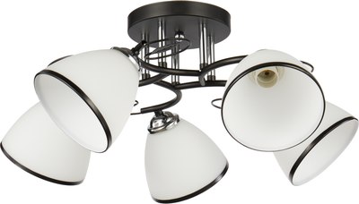 Потолочный светильник Mirastyle WX-10138/5 BK+CR - фото