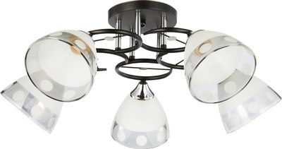 Потолочный светильник Mirastyle WX-6116/5 BK+CR - фото