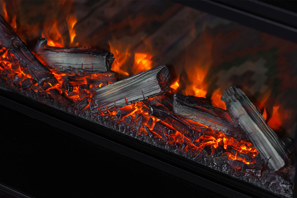 Каминокомплект Смолком Geneva V60 Vision 60 LOG LED (кашемир/черный)