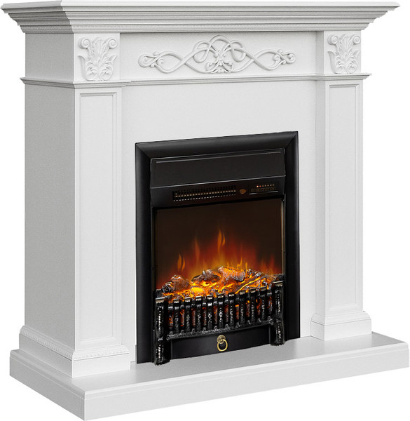 Каминокомплект Смолком Verona STD-ASP Fobos-S LUX BL LT (бьянко белый)