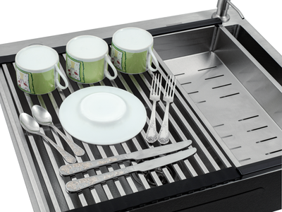 Мойка кухонная Futur FK 5050 Eco Embossing Pop-up Roll plus