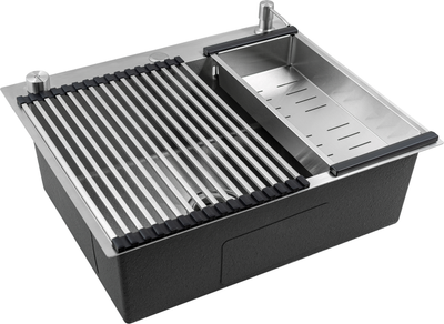 Мойка кухонная Futur FK 5550 Eco Embossing Pop-up Roll plus