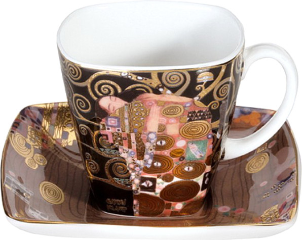 Чашка с блюдцем Goebel Artis Orbis Gustav Klimt. Fulfilment / 66-884-74-3 - фото
