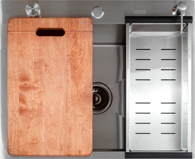 Мойка кухонная Futur FK 6050 Eco Embossing Pop-up Board plus - фото