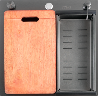 Мойка кухонная Futur FK 5050 Eco Embossing Pop-up Board plus - фото