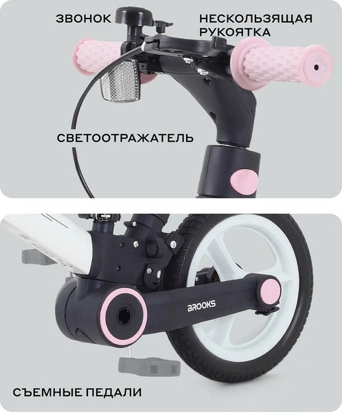 Детский велосипед с ручкой Rant Brooks 12
