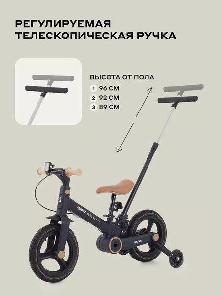 Детский велосипед с ручкой Rant Brooks 12