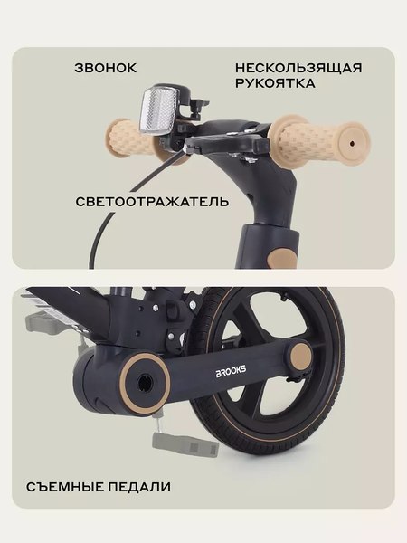 Детский велосипед с ручкой Rant Brooks 12