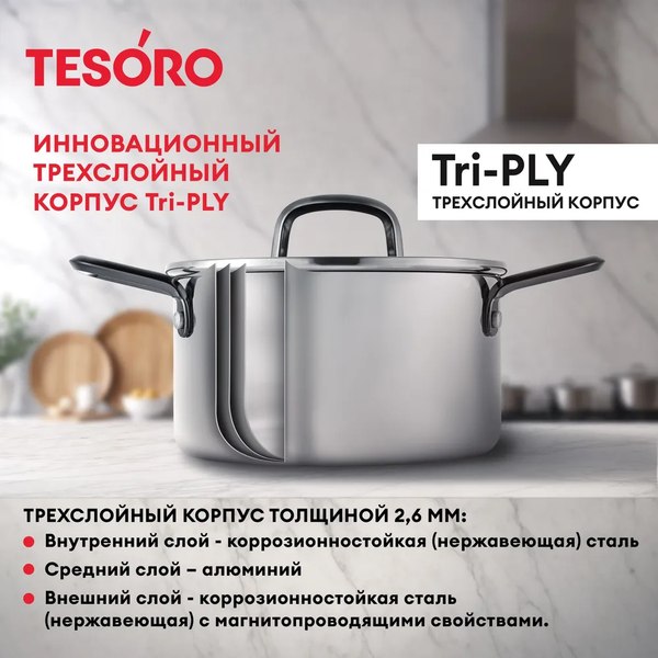 Кастрюля Tesoro Asti КС634