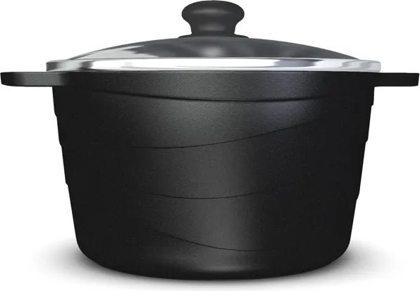 Кастрюля Нева Металл Посуда Каменная Черный гранит 186615