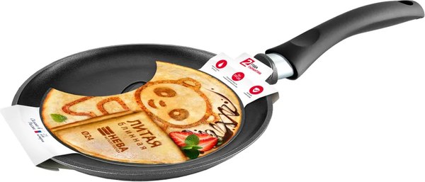 Блинная сковорода Нева Металл Посуда Панда 6224пн