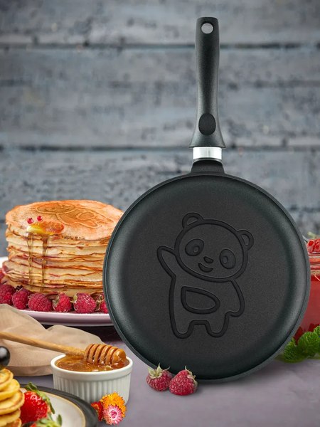 Блинная сковорода Нева Металл Посуда Панда 6224пн