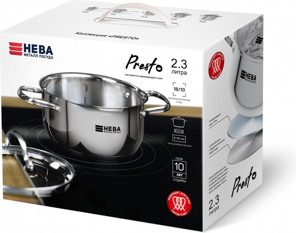 Кастрюля Нева Металл Посуда Presto КС123