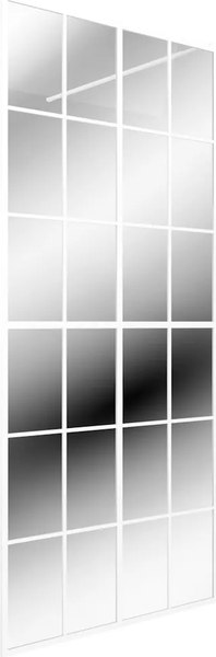 Душевая стенка Teymi Helmi 90x200 / T00302 (прозрачное стекло/белый матовый) - фото