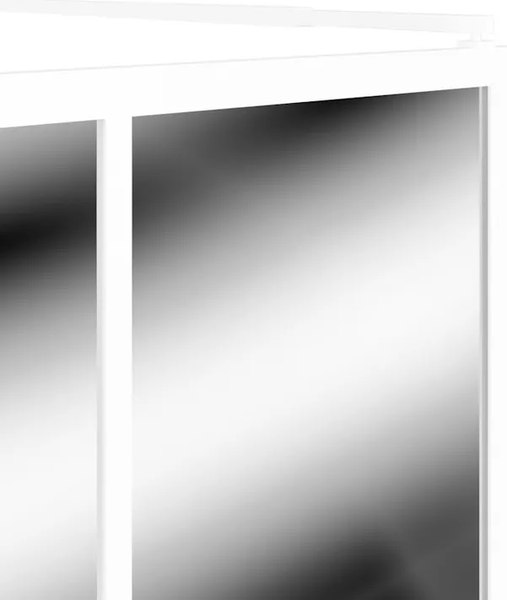 Душевая стенка Teymi Helmi 90x200 / T00302 (прозрачное стекло/белый матовый)