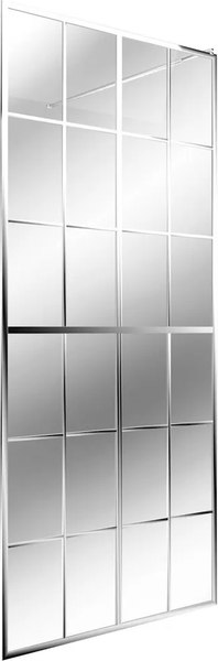 Душевая стенка Teymi Helmi 90x200 / T00303 (прозрачное стекло/хром глянцевый) - фото