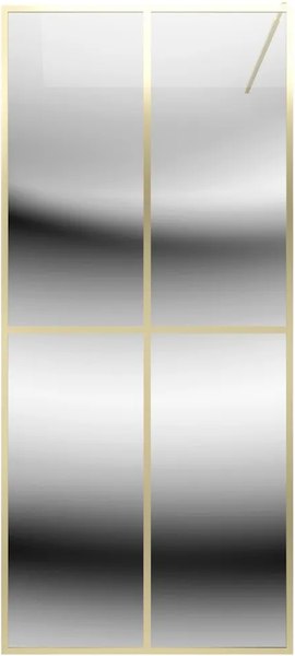 Душевая стенка Teymi Helmi 90x200 / T00304 (прозрачное стекло/золото глянцевый)