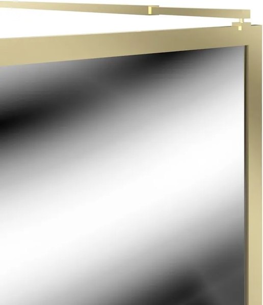 Душевая стенка Teymi Helmi 90x200 / T00304 (прозрачное стекло/золото глянцевый)