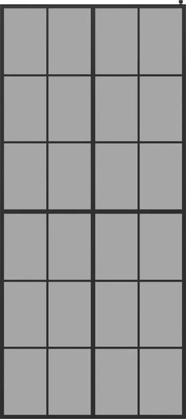 Душевая стенка Teymi Helmi 90x200 / T00311 (тонированное стекло/черный матовый)