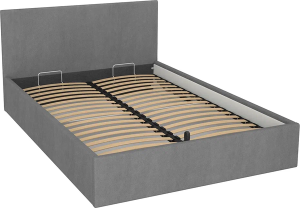 Двуспальная кровать МДК Диана Grey КР1-GRY1200 120x200 - фото