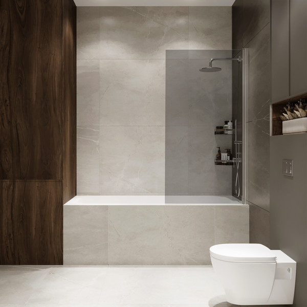 Стеклянная шторка для ванны Benetto Wide Open BEN_802_SL_T - фото