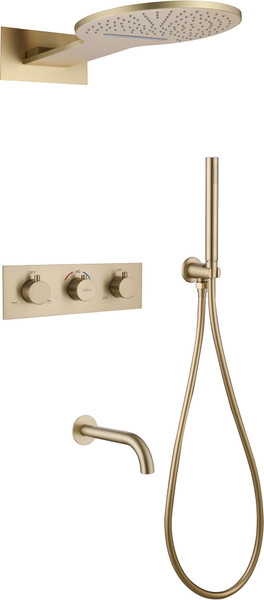 Душевая система со смесителем Abber Wasser Kreis AF8150G - фото