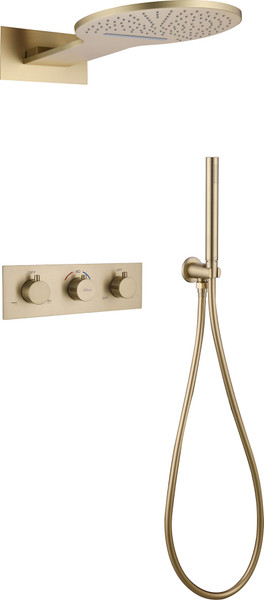 Душевая система со смесителем Abber Wasser Kreis AF8151G - фото