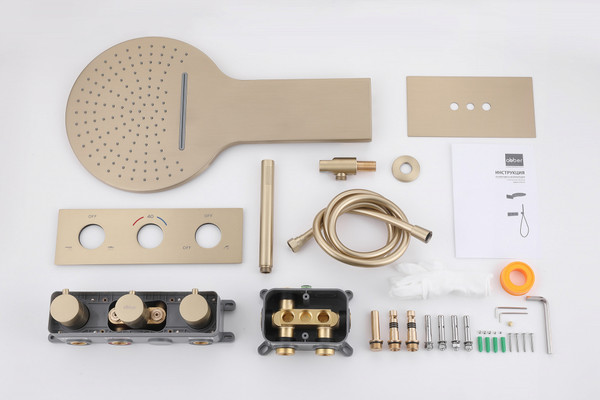 Душевая система со смесителем Abber Wasser Kreis AF8151G