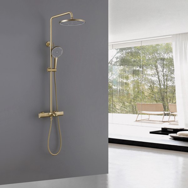 Душевая система со смесителем Abber Thermostat AF8516GL