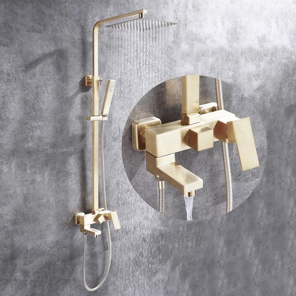 Душевая система со смесителем Abber Daheim AF8216GL