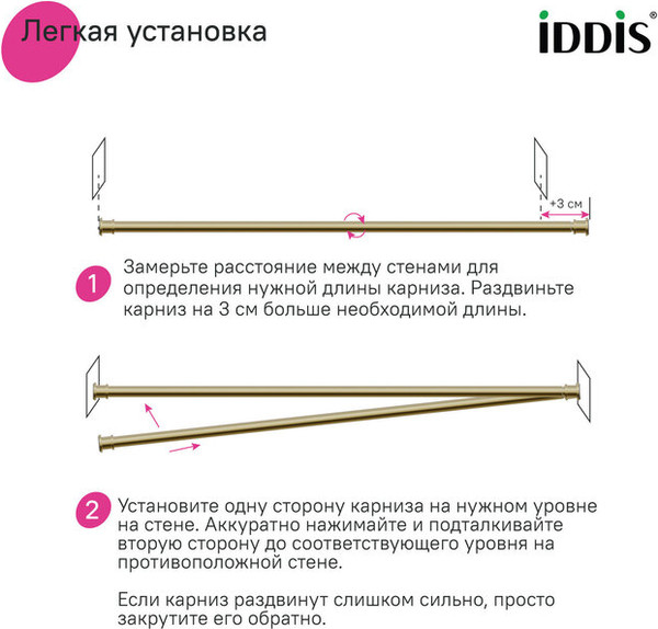Карниз для ванны IDDIS Elegante RSG0120i14