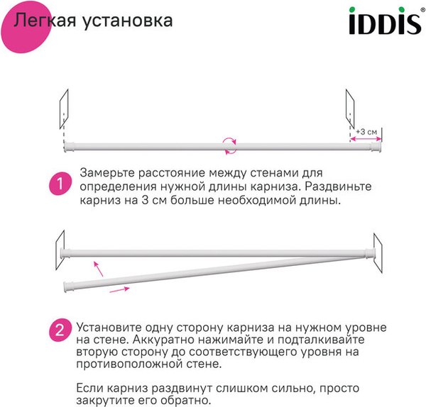 Карниз для ванны IDDIS Elegante RSW0120i14