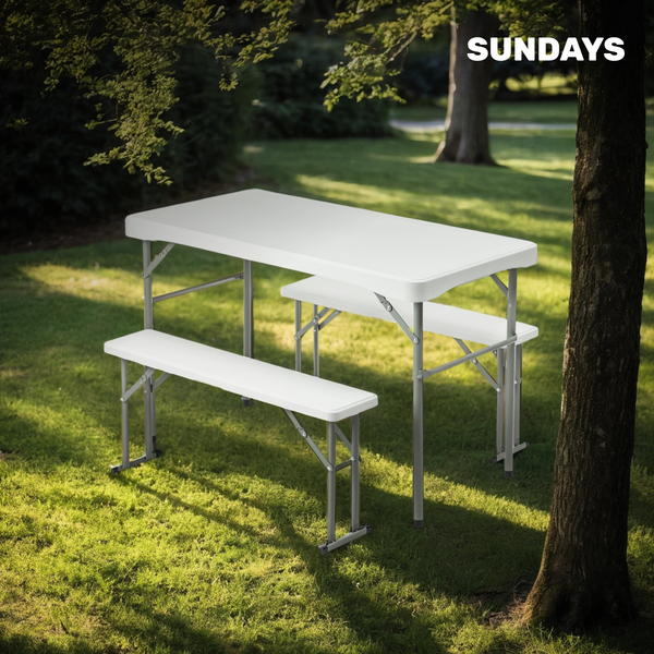 Комплект складной мебели Sundays AC-B110 (белый)
