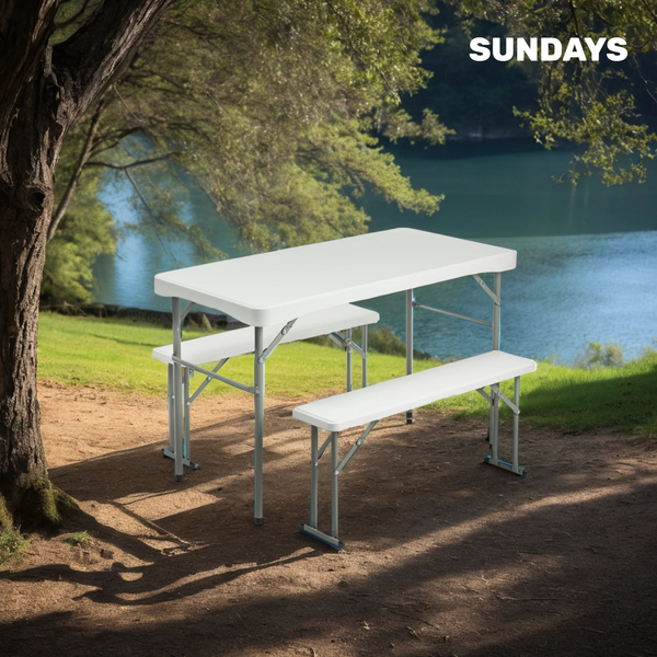 Комплект складной мебели Sundays AC-B110 (белый)