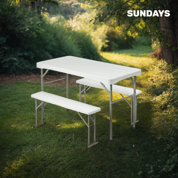 Комплект складной мебели Sundays AC-B110 (белый)