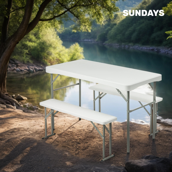 Комплект складной мебели Sundays AC-B110 (белый)