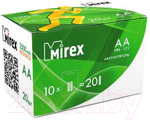 Комплект аккумуляторов Mirex HR6 2500mAh / HR6-25-E2