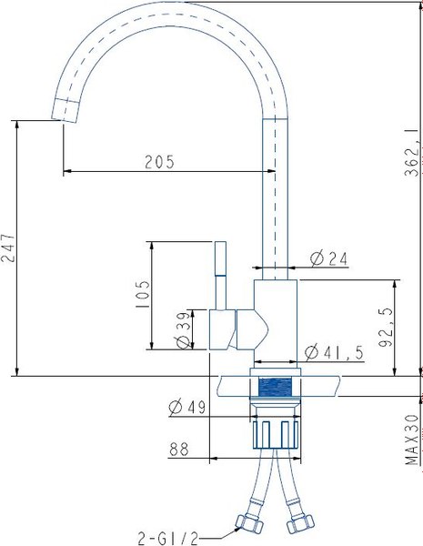 Смеситель Arfeka Sirio