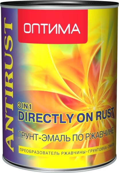 Грунт-эмаль Оптима 3в1 по ржавчине - фото