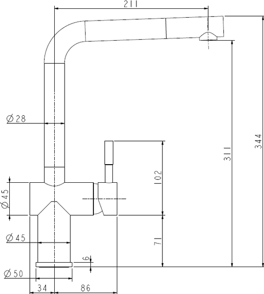 Смеситель ZORG Titan