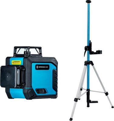 Лазерный уровень Instrumax 3-360 + штатив-штанга элевационный LP-300 / IM0138_K1  - фото
