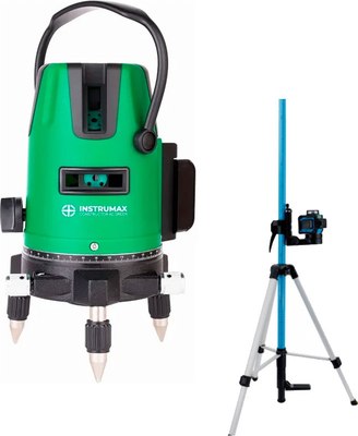 Лазерный уровень Instrumax Constructor 4D Green + штатив-штанга элевац. LP-300 / IM0140_K1 - фото