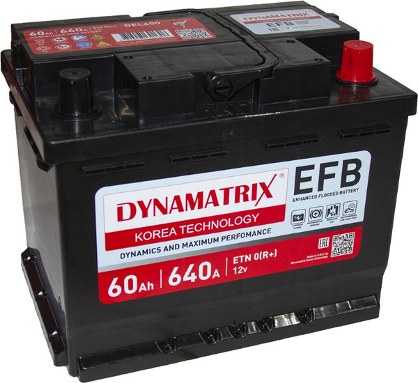 Автомобильный аккумулятор Dynamatrix DEL600 - фото