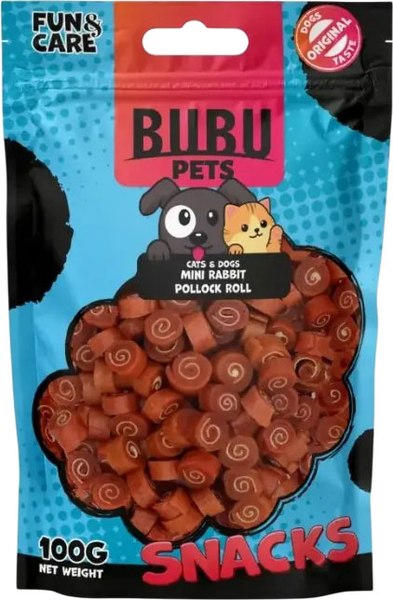 Лакомство для животных Bubu Pets Мини рулетики из кролика / PS0056 - фото